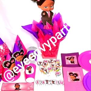 Black Girl Boss baby Party Package